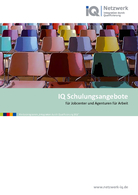 Cover der Broschüre IQ Schulungsangebote für Jobcenter und Agenturen für Arbeit