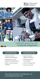 Coverbild Flyer "Fachkräfte gewinnen und im Betrieb integrieren"